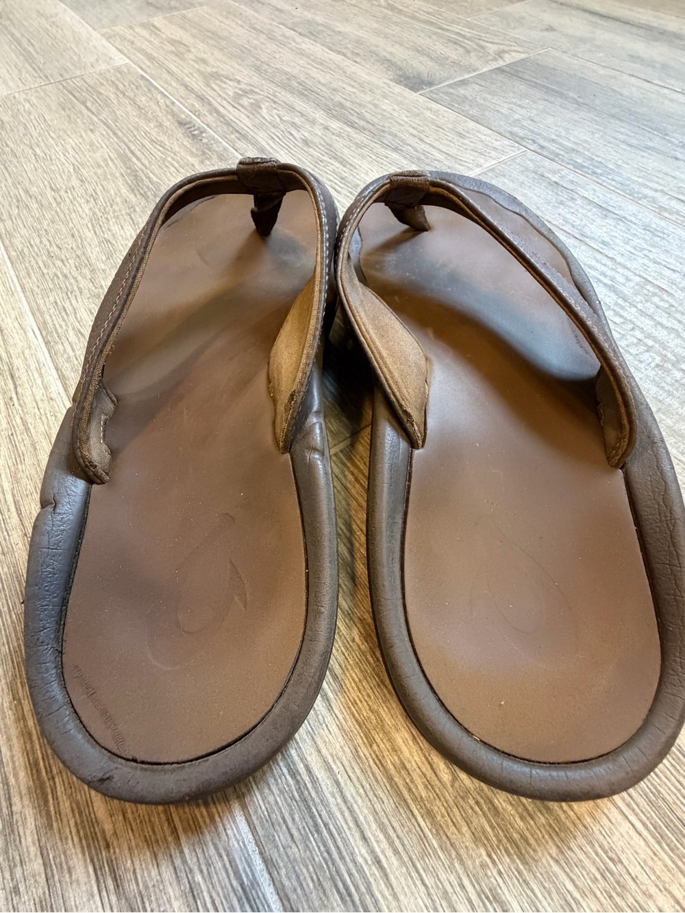 Olukai Ohana Dark Java Ray Flip-Flop Sandal Casual Men's Size 11 - Picture 3 of 9